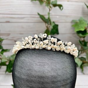 Pearls and Beads Tiara Bridal Headband